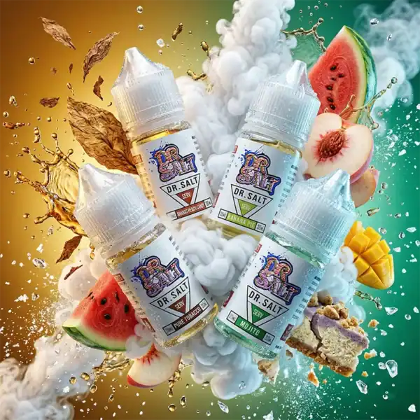 鹽博士一代煙油 Dr.SALT 30mL 30mg 40mg 尼古丁鹽系列瓶身 鹽博士一代煙油 Dr.SALT 30mL 30mg 40mg 尼古丁鹽系列瓶身
